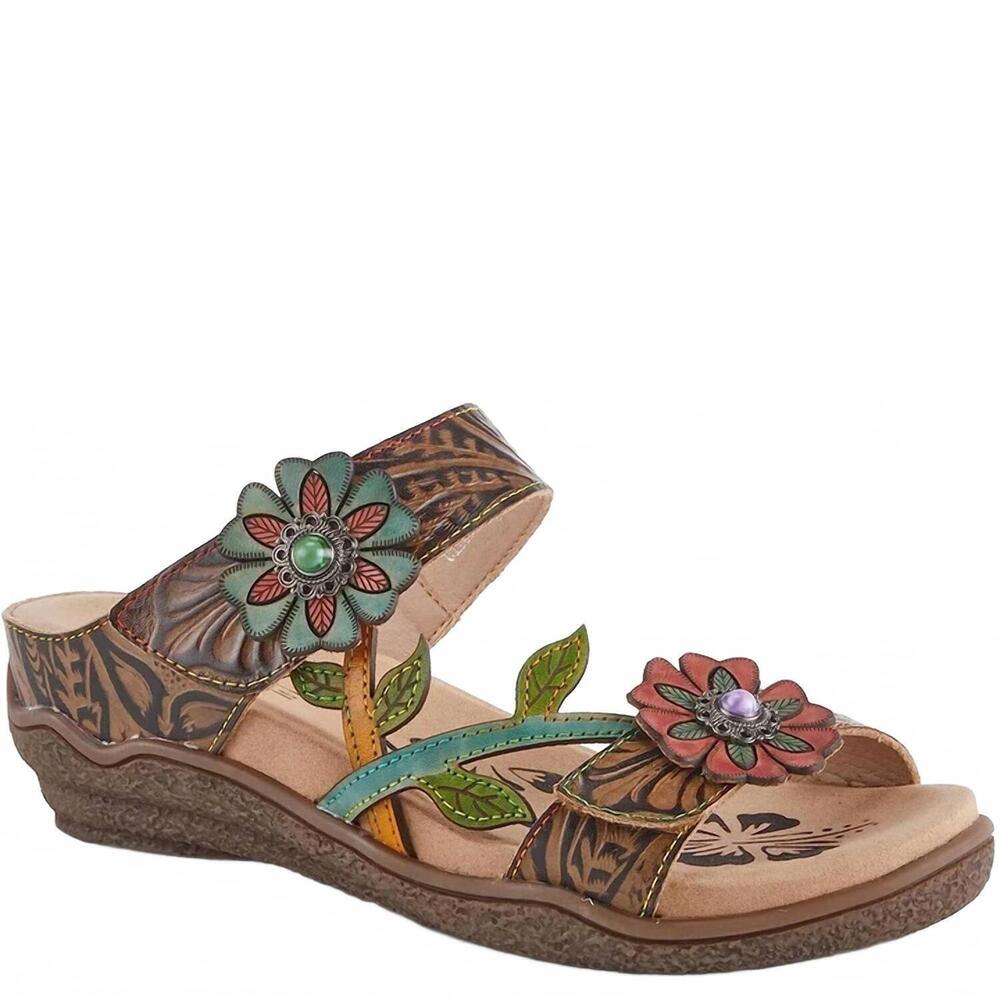 NEW SPRING STEP SHOES women's aymee casual sandals in taupe multi